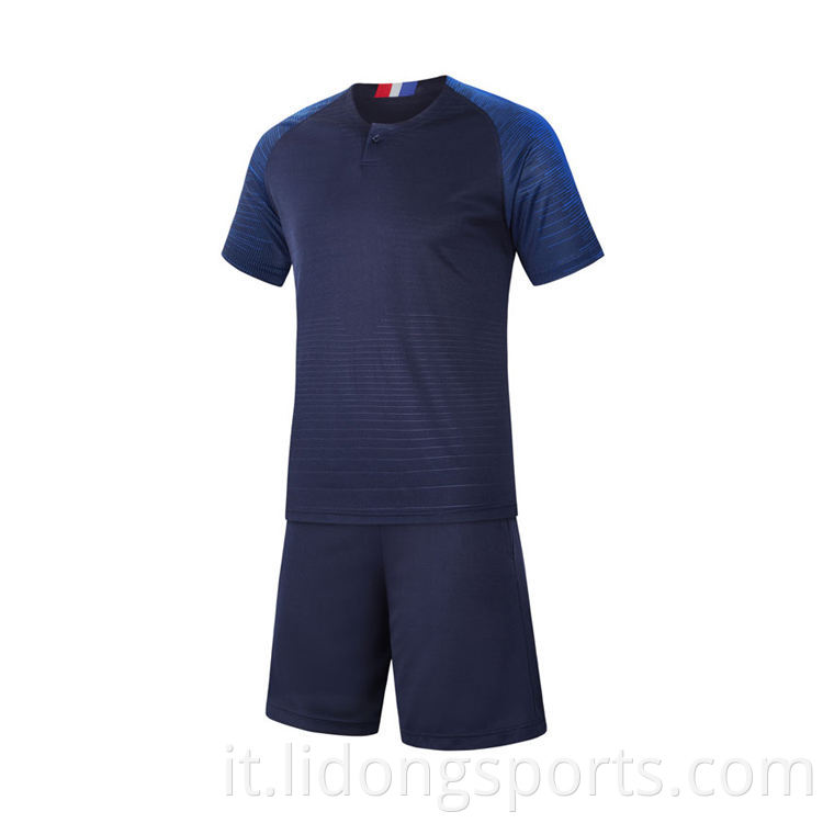 Maglie di calcio di alta gamma di fabbrica Maglie da calcio Custom Soccer Unifort Jersey Kit all'ingrosso